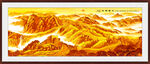 万里长城国画山水长城 
