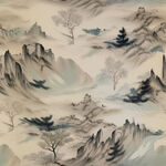 水墨山水意境图