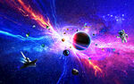 紫色星空