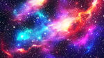 五彩斑斓宇宙星空