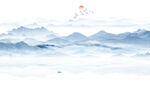 山水水墨画