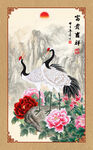 国画仙鹤