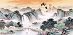 山水国画意境图
