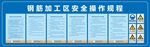 钢筋加工区安全操作规程牌