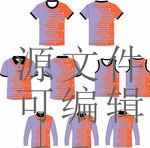 多彩时尚T恤图案设计