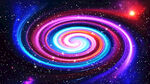 七彩旋涡星空