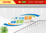 企业楼梯文化墙