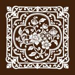 复古花纹镂空装饰图案