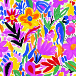 缤纷多彩手绘花卉图案