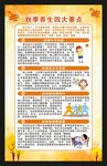 秋季养生知识海报