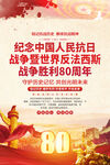 纪念抗战胜利80周年海报