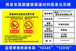 保温材料公示牌