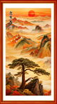 竖幅山水画