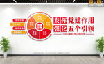 党建五个引领文化墙