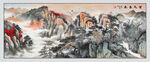 紫气东来国画