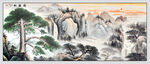 迎客松国画
