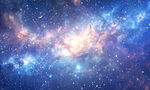 梦幻蓝色星空宇宙