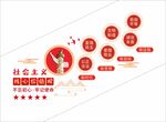 社会主义核心价值观楼梯文化墙