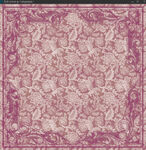 粉色花纹复古风图案丝巾方巾设计