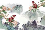 国画山水花卉图