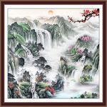 江山如画山水画