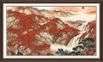 秋日壮丽山河图