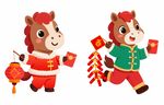 2026年马形福娃贺岁喜庆可爱