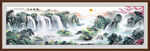 国画山水画 客厅江山如画