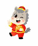 2026金元宝马年贴纸红包