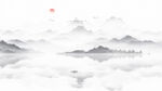 水墨画山水