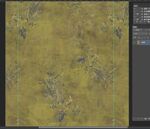 复古黄底纹理图案设计