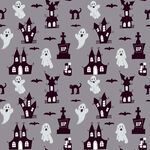 万圣节鬼怪城堡图案背景