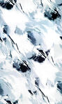 冰雪覆盖的山脉景观