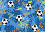 足球主题蓝色抽象图案背景