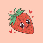 可爱卡通草莓