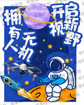无人机异形展板