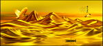 日照金山山水画