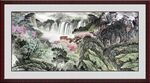 山水中堂画 