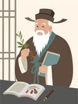 古代中医场景插画