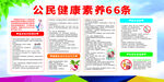 公民健康素养宣传栏