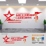 爱国主义精神党建文化墙