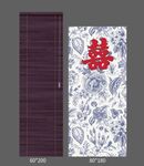中式喜字花纹背景板