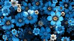 梦幻蓝花背景图