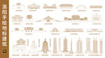 洛阳矢量地标建筑
