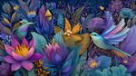 梦幻花鸟绘景