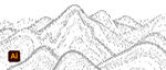 黑白点状山
