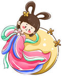 可爱嫦娥仙子插画形象