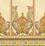 精美复古佩斯利花纹图案