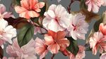 春日烂漫花卉图案