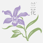 兰花矢量素材